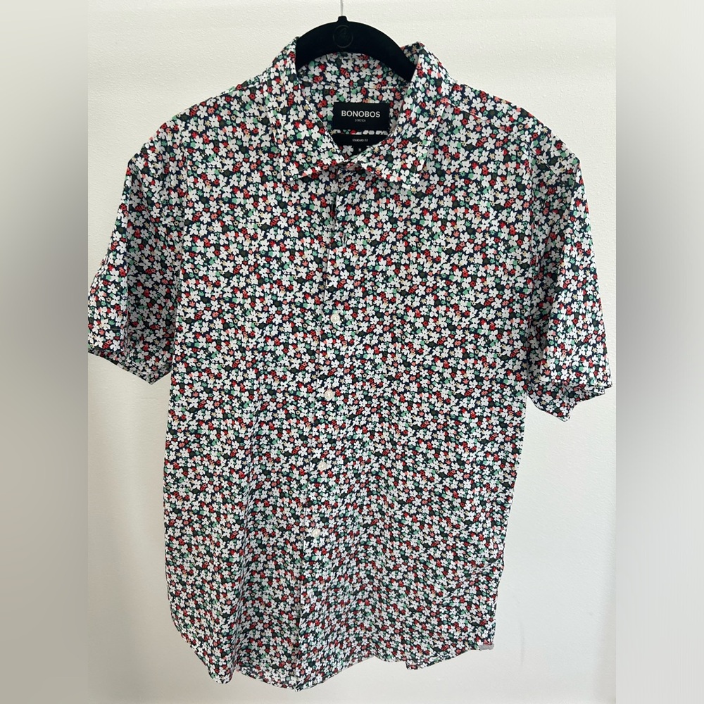 BONOBOS Stretch Short Sleeve Casual Shirt